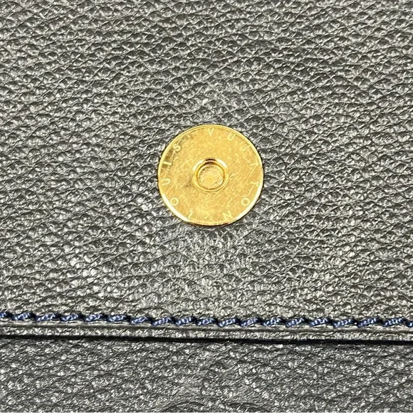 Louis Vuitton Bleu Infini Monogram Empreinte Leather Petillante Clutch - Picture 9 of 15